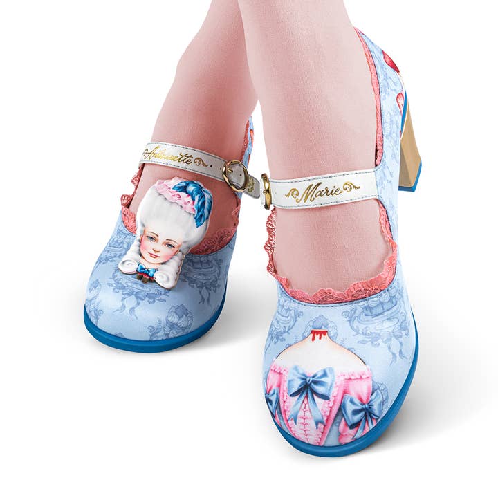 Chocolaticas® Mid Heels Marie Antoinette 3 Women's Mary Jane Pump for wholesale by Hot Chocolate Design