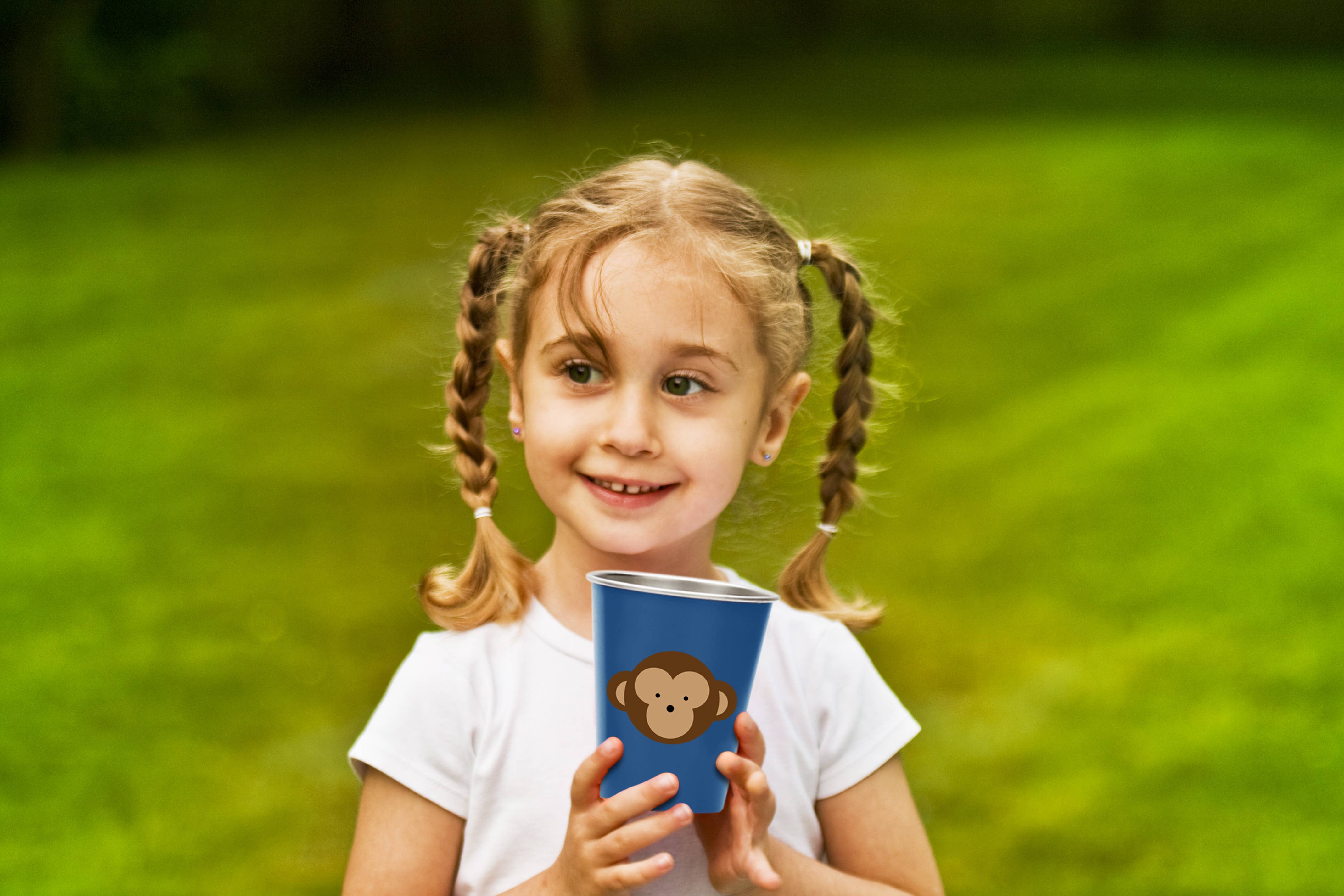 Fox Run Brands - Wholesale Drinking Glass/Cup - Kids & Baby - Red Rover Kids Animal Cup, Stainless Steel, Set 4, 10-Ounce2