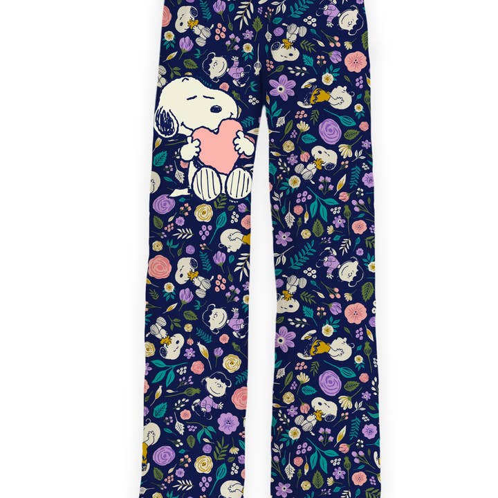 BRIEF INSANITY - Vendita all'ingrosso Pantaloni sportivi/da jogging loungewear - Donna - Pantaloni da salotto floreali Snoopy