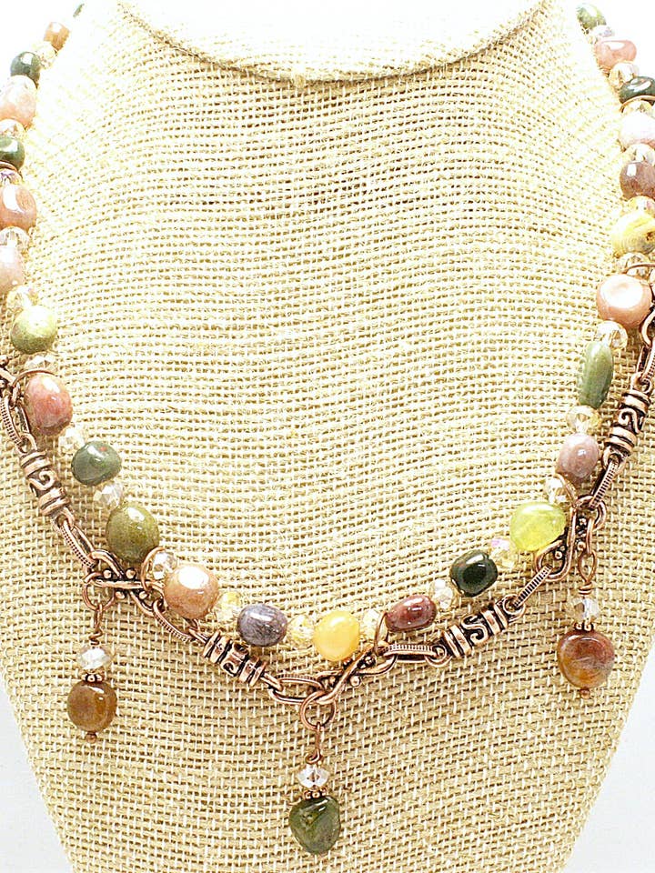 Pietra Agaat ketting armband oorbel set voor wholesale door Ciao Bella Jewelry Inc