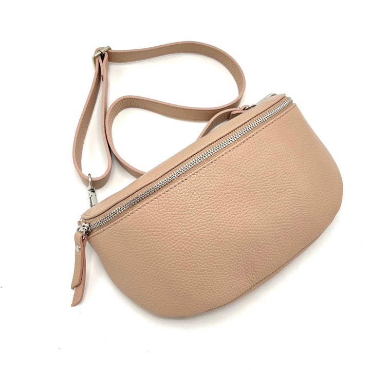 Suie Valentini srl - Vendita all'ingrosso Borsa a tracolla - Donna - Marsupio in pelle genuina Made in Italy, art. 11246610