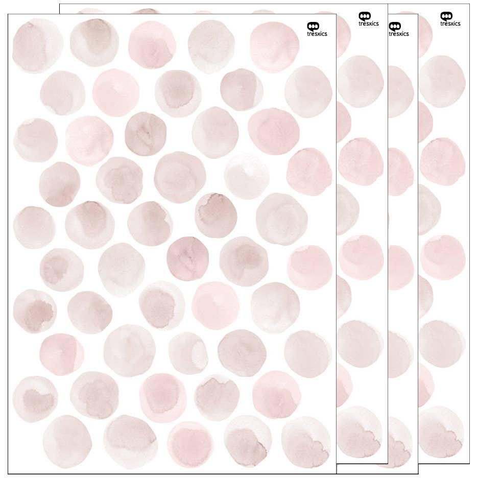 tresxics – wholesale Fönster-/väggdekal – Väggklistermärken akvarell prickar17
