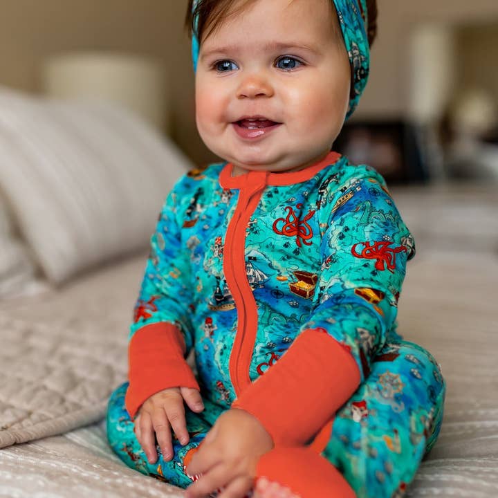 Free Birdees - Wholesale Hair Bow - Baby - Pirate High Seas Treasure Map Hair Bow3