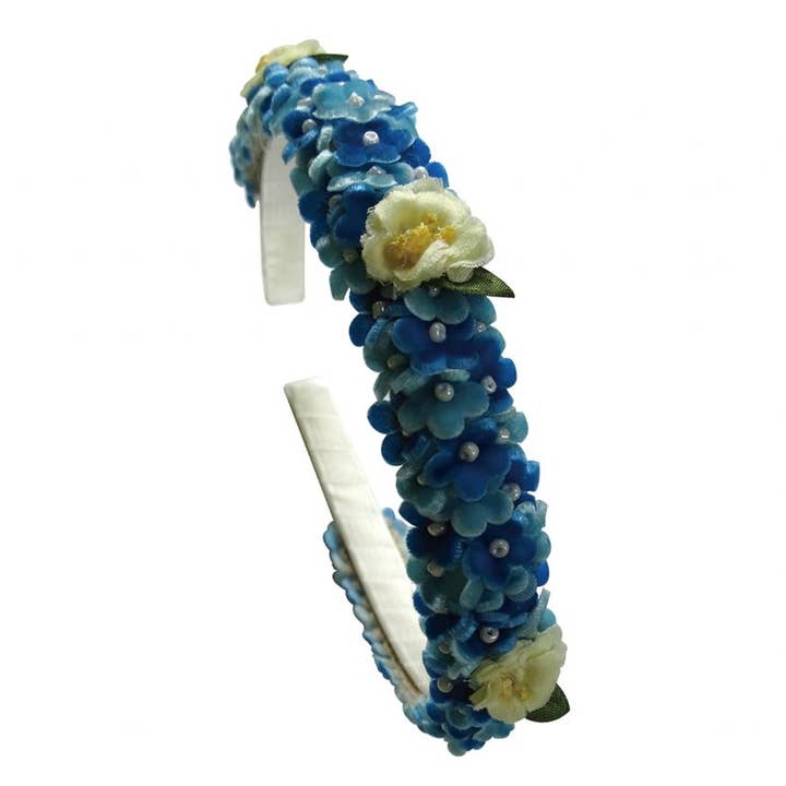 Serre-tête fleuri en soie pour la vente par JOYHAIR