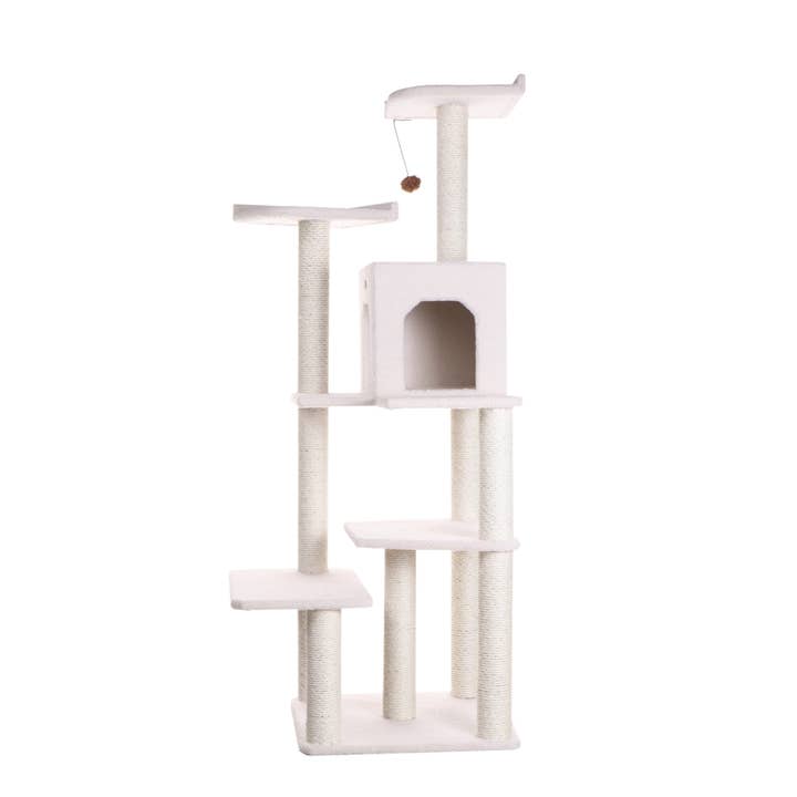 6-Level Cat Scratcher Tree with Ivory Condo for wholesale by Armarkat