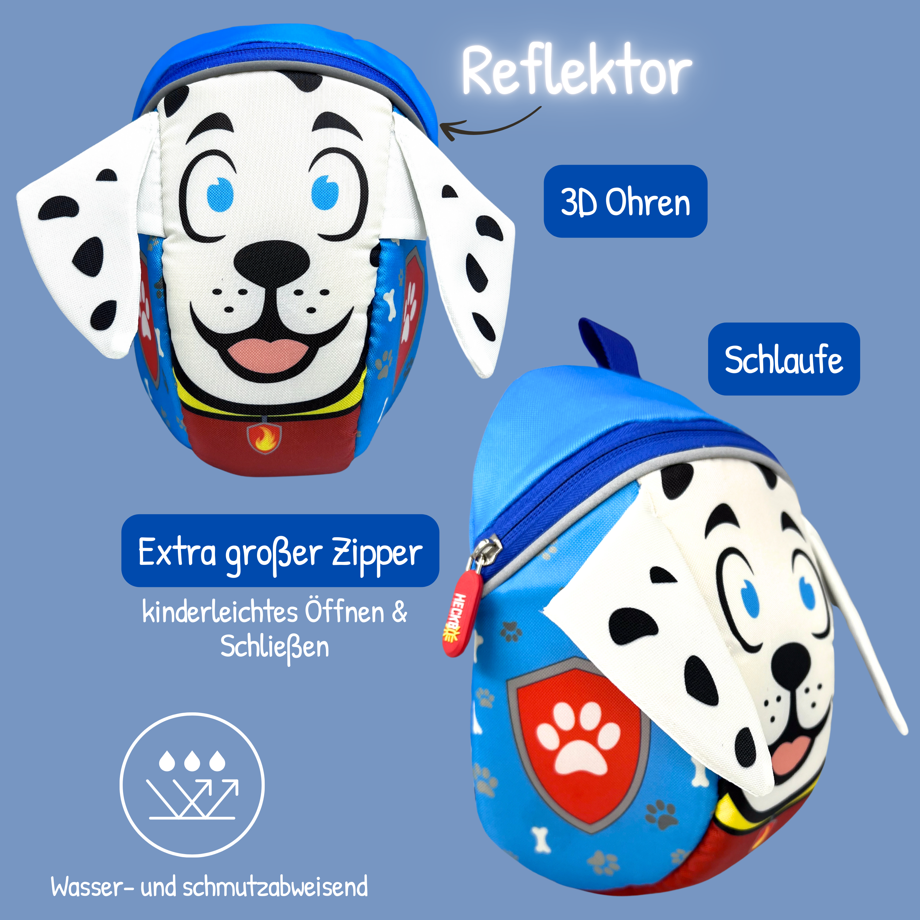 HECKBO - Wholesale Biking Accessories - 2 in 1 Bicycle Bag & Backpack - Dog3