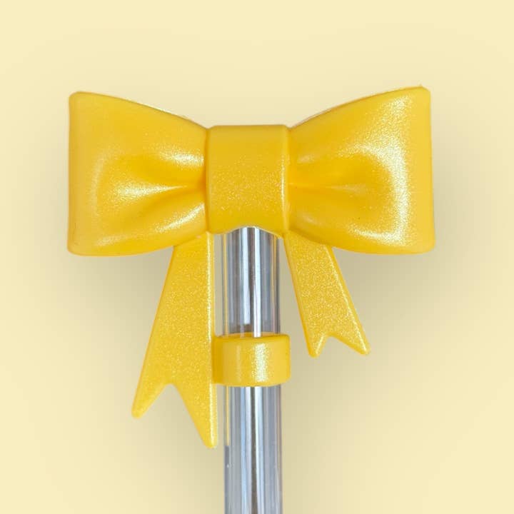 Citroenpers Glans | Strik | Rietjes Topper 10mm voor wholesale door Sip n' Style Shop Co.