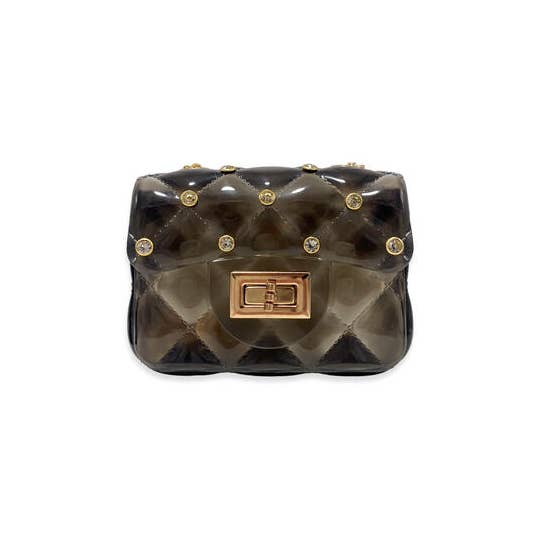 Doe a Dear - Wholesale Crossbody Bag - Kids - P30 B3001 Rhinestone Stud Quilted Jelly Purse (4 Colors)12