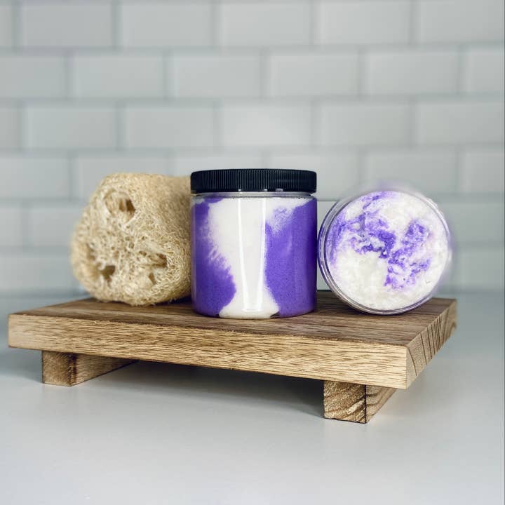 My Little Soapbox - Wholesale Body Scrub/Exfoliant - 8oz Coconut Milk and Lavender Foaming Sugar Scrub1