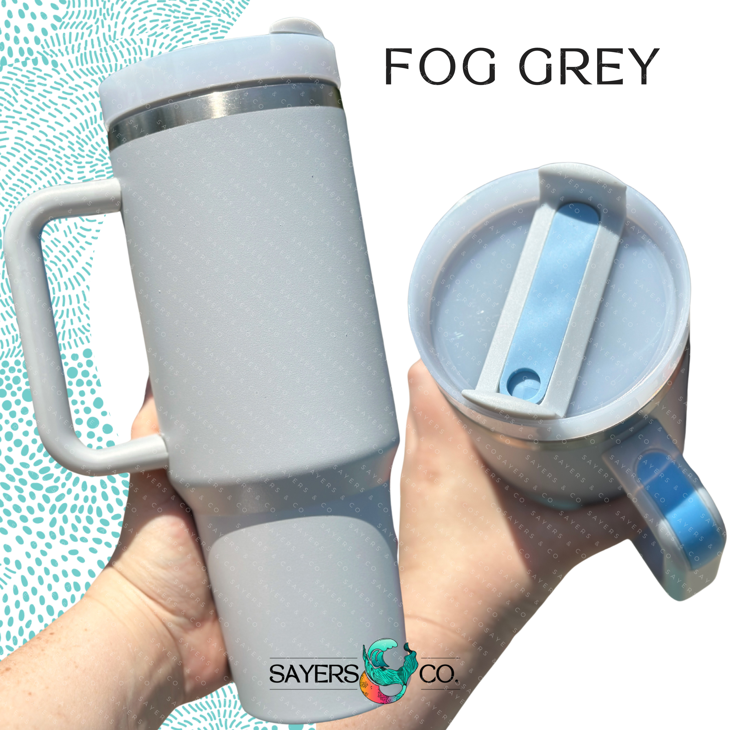 Sayers & Co. - Vente Gourde/bouteille isotherme - Gobelet isolant à paroi double avec couvercle à vis 40 oz (1,18 L) version 2.0 - prêt à personnaliser0