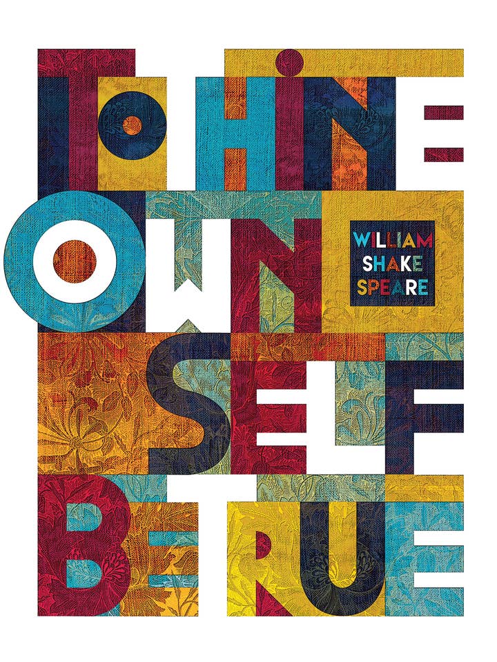 To Thine Own Self Be True - William Shakespeare for wholesale by Lucky Skye Graphics