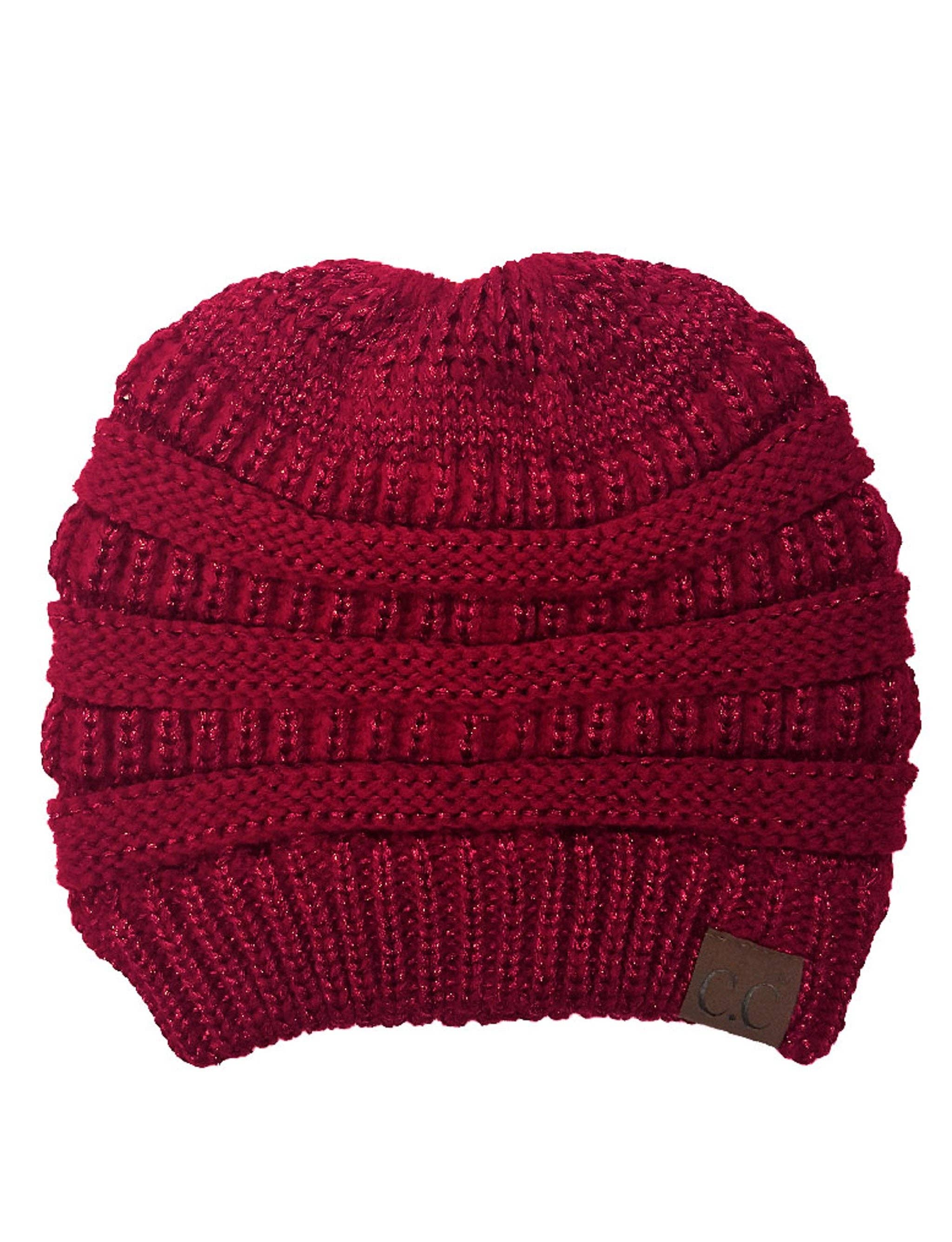 Truly Contagious - Vendita all'ingrosso Berretto - Donna - Berretto metallico CC Bun (MB-20 METALLIC)1