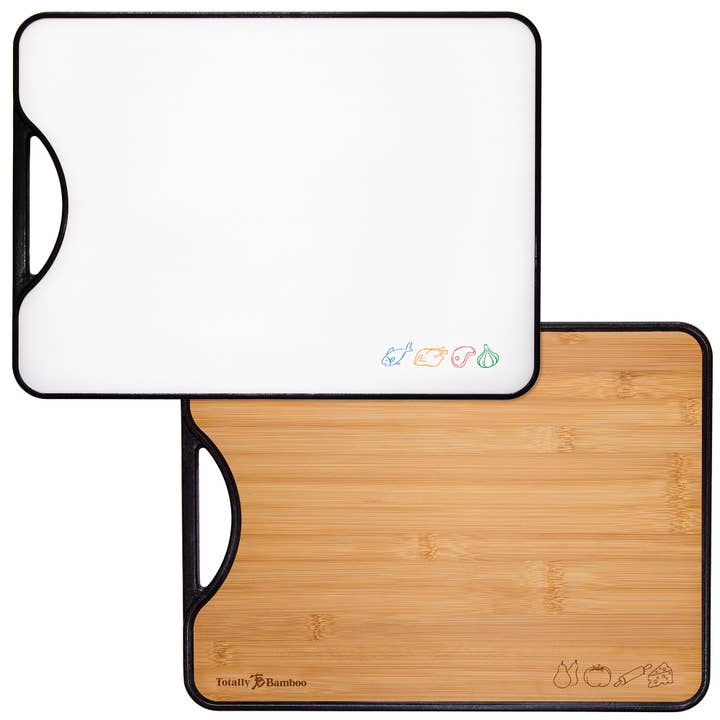 "PolyBoo" Poly & Bamboo Reversible Cutting Board, 15" x 11" for wholesale by Totally Bamboo