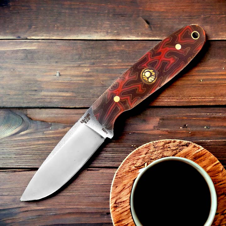 Kam Knife - B20 - N690 Steel - Orange G Micarta Handle for wholesale by FEVUP CO.