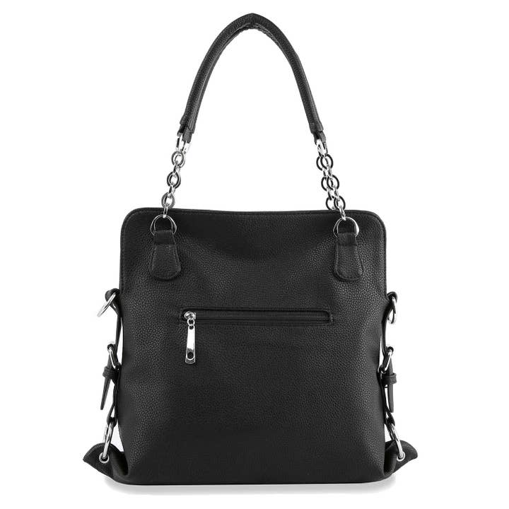 Black Boho Inspired Rhinestone Pattern Handbag for wholesale on Faire