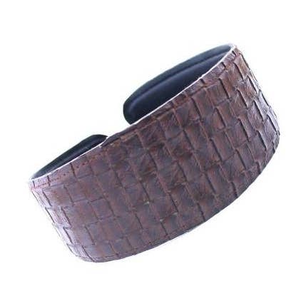 Leather Basket Weave Headband 1033 for wholesale by CARAVAN J NAHON IMPORT