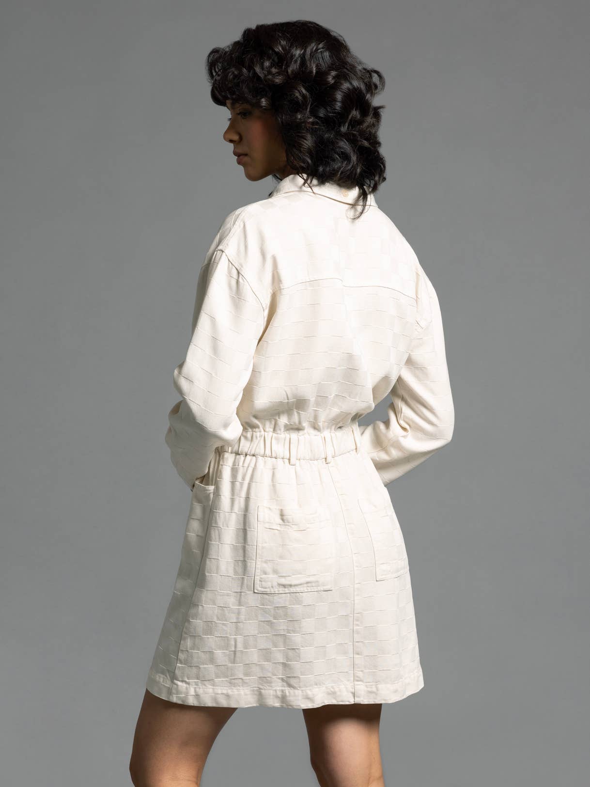 Weekend Los Angeles - Wholesale Dress - Women's - Checkered Pattern Dress - ADORIA DRESS2