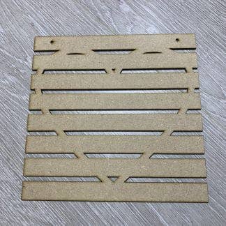 manchester laser cuts – wholesale Craft supplies – MDF Slatted Square Heart0