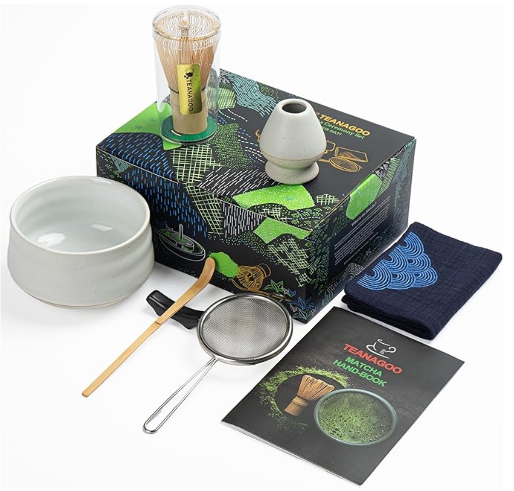 Store Tenpo - Vente Service à thé - Set de cérémonie Matcha japonais ivoire, 7 pièces5