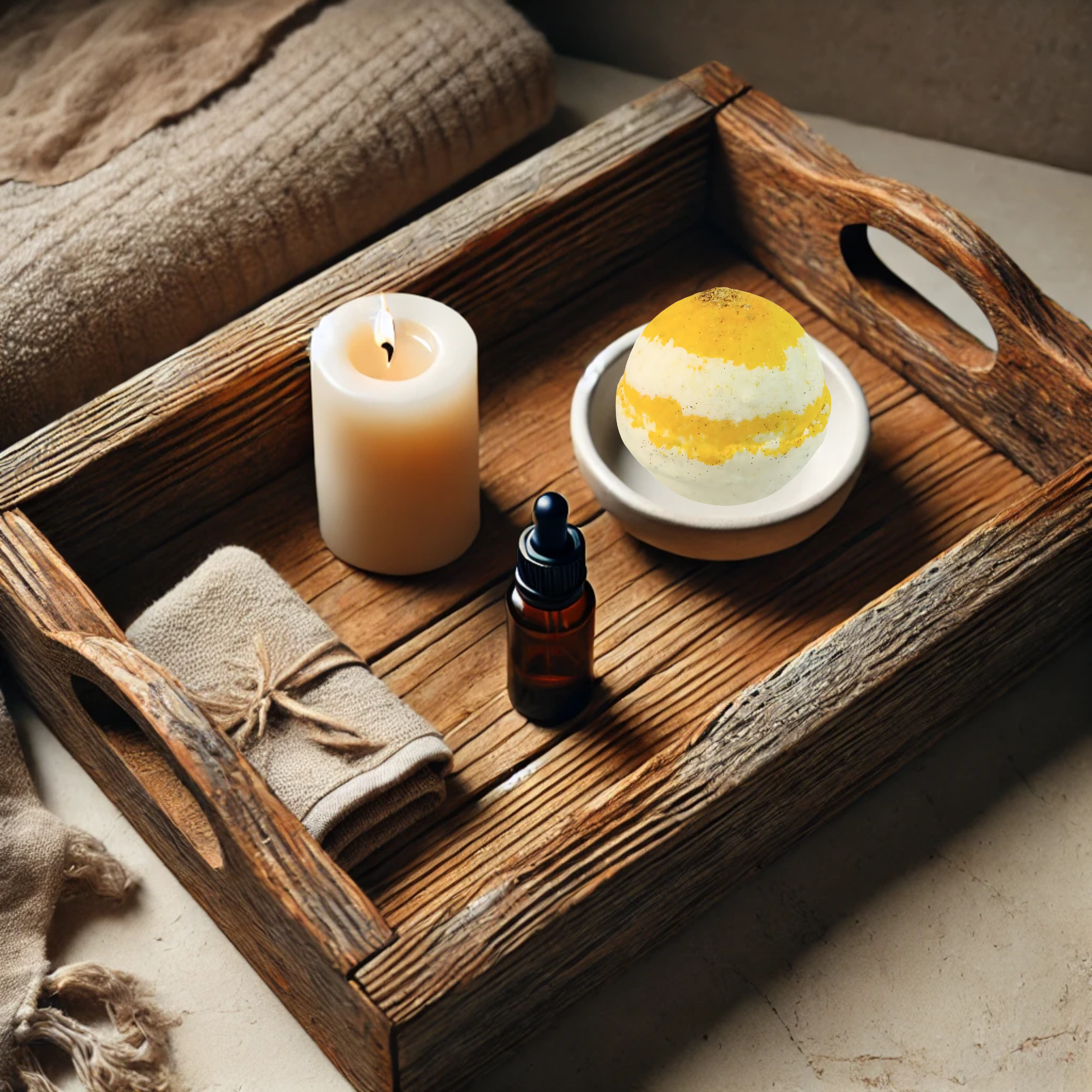 Orglamix - Wholesale Bath Bomb/Fizz - Turmeric Bath Bomb | Glow Soak For Brightening Skin8