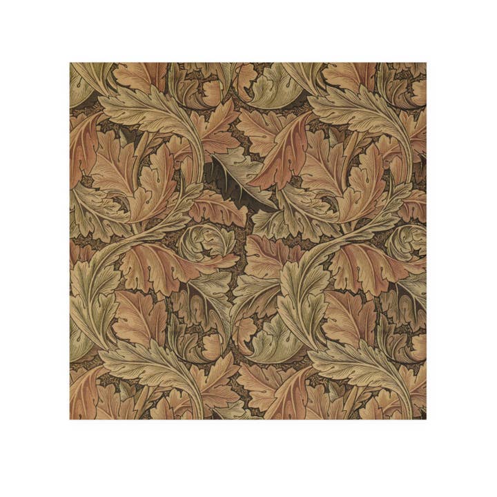 Washcloth inspired by William Morris - Acanthus Collection (Brown) for wholesale by Willy Morris Home Emporium
