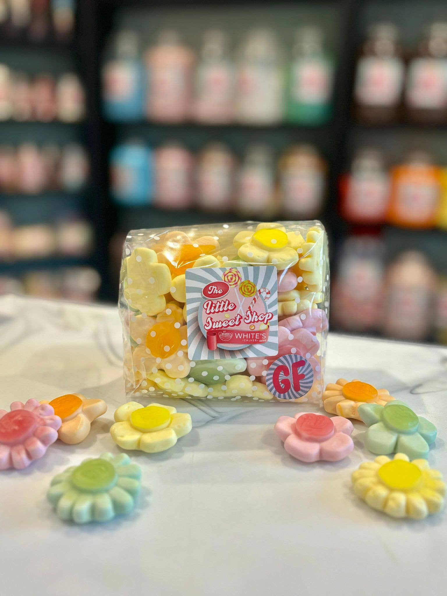 Flossy Teacake - Vente Bonbons gélifiés - Sac de bonbons Happy Flowers 250 g