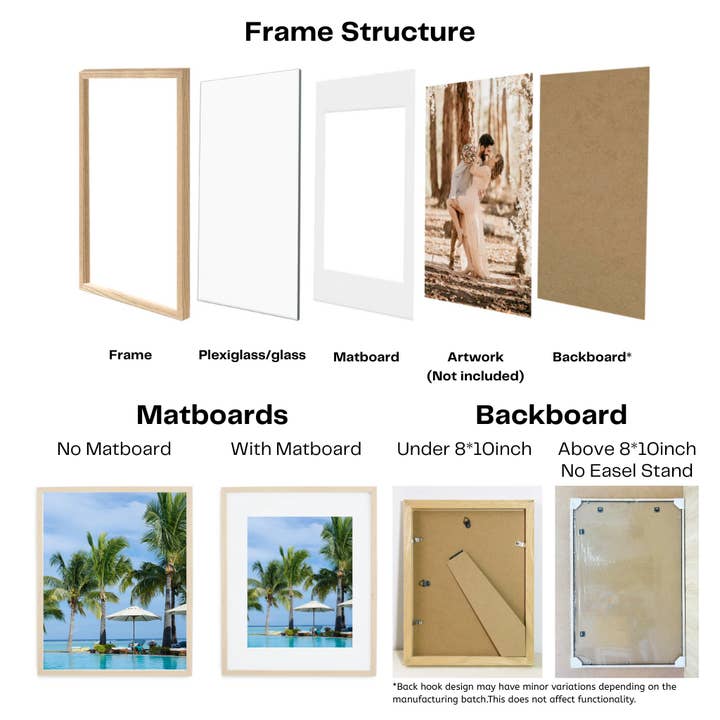 Longmo Art – wholesale Picture frame – ORIGIN-Square Picture Frame, 7 sizes, Solid Wood All sizes6
