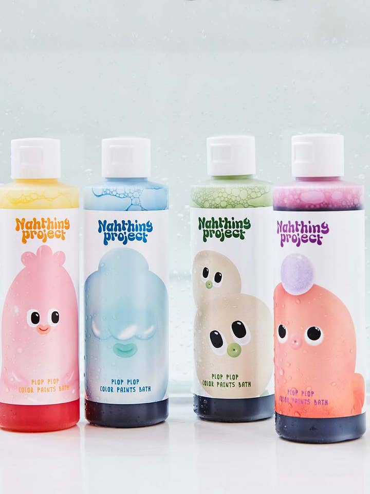 Plop Plop Natural Color Bubble Bath - Mystery Purple (230g) for wholesale by Living Refinery