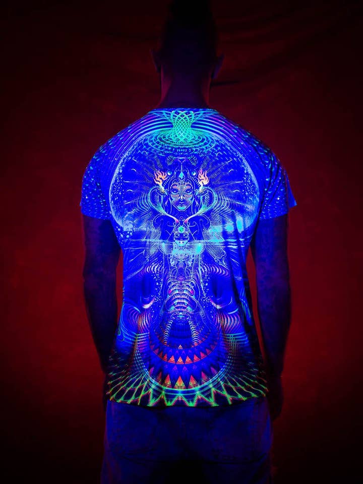 Mystic Mind – wholesale T-shirt – Herr – Herrarnas rave-skjorta | Psy-kläder | Helig geometri-skjorta | Fraktalskjorta | Singular (TS)3