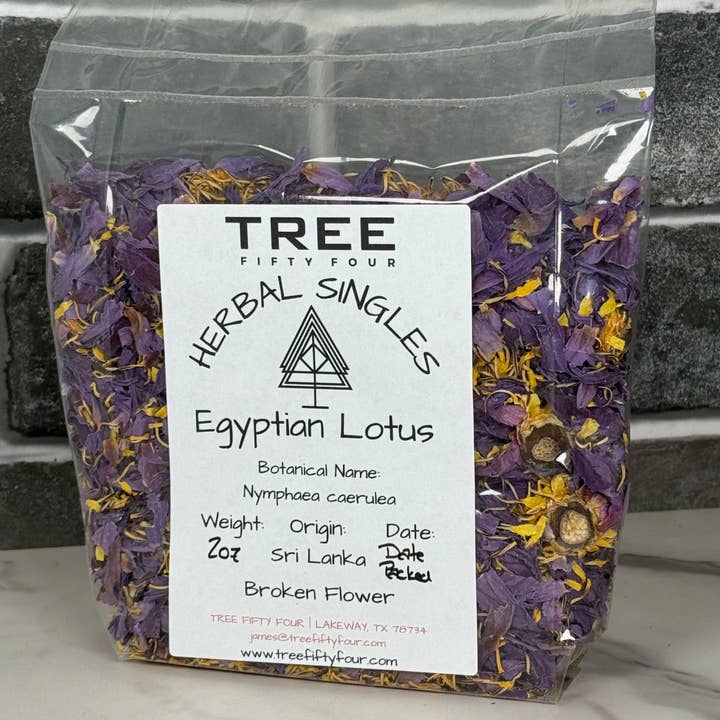 Tree Fifty Four – Engroshandel Løs te – Blå Lotus Brudt Blomst | 2oz - 1 KG | Bulk Urter
