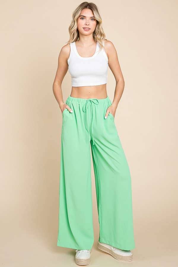 Culture Code - Wholesale Pants - Women's - CWP1650 - RELAXED FIT WIDE PANTS4