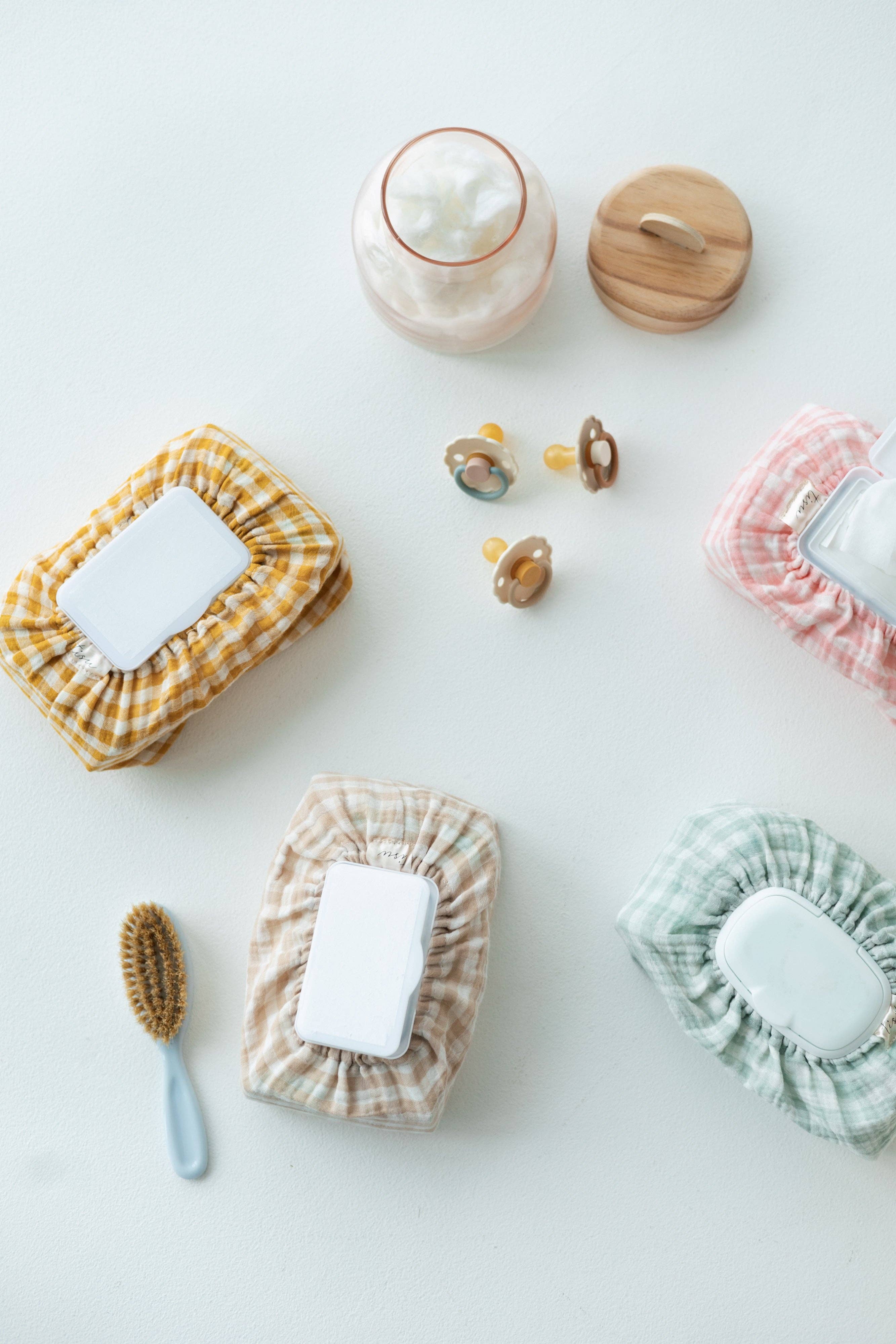 TISU - Wholesale Diaper Caddy - Baby - TISU baby wipes cover, Gingham Collection8