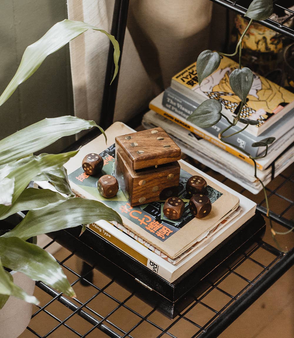 Matr Boomie Fair Trade - Wholesale Dice - 5 Dice Box Set -  Handcrafted Wood2