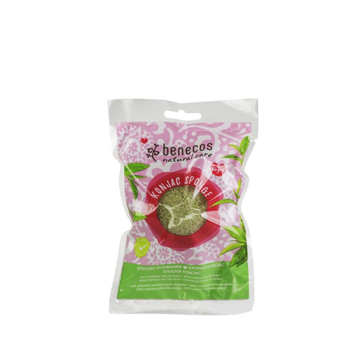 benecos – wholesale Facial cleanser – Konjac Sponge - Green Tea Facial Cleanser2