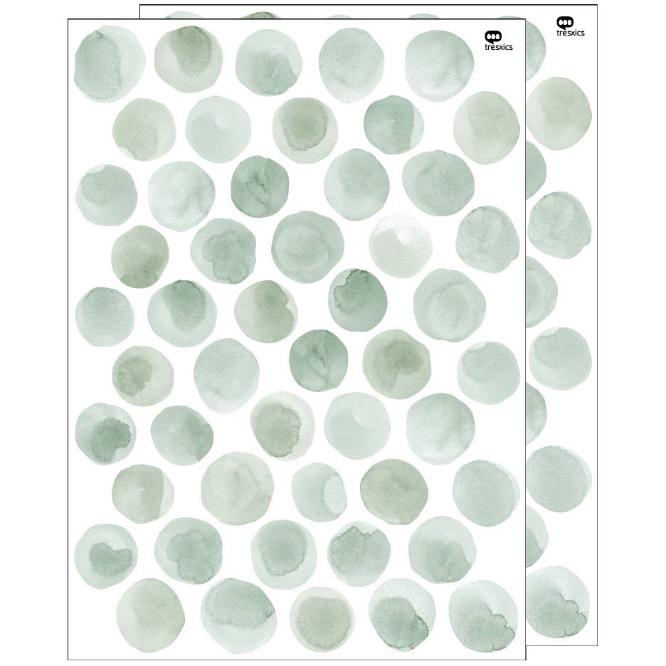 tresxics – wholesale Fönster-/väggdekal – Väggklistermärken akvarell prickar22