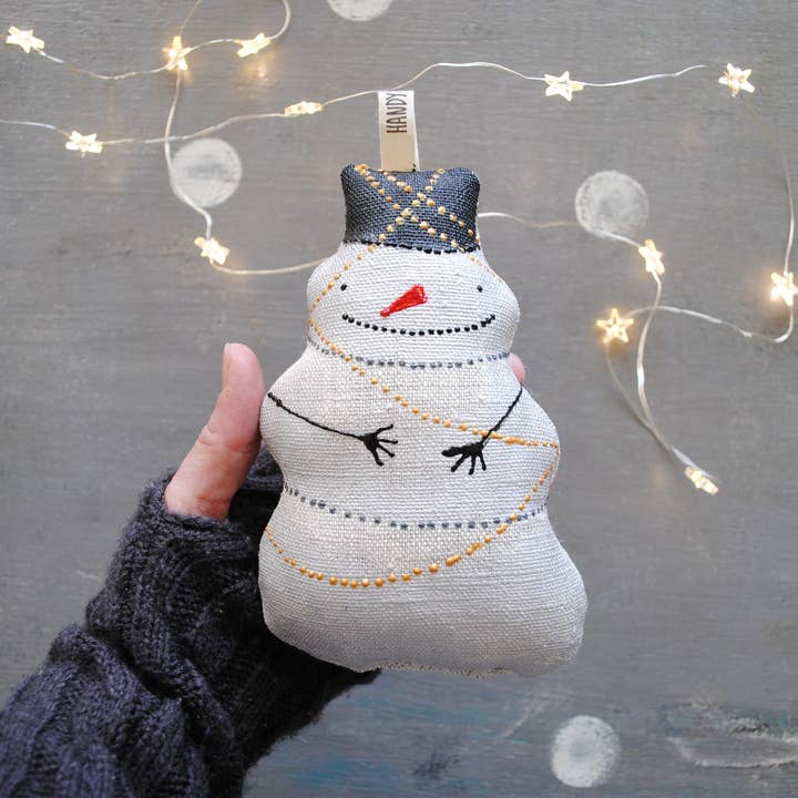 Snowman Christmas Ornament for wholesale by HandyHappy