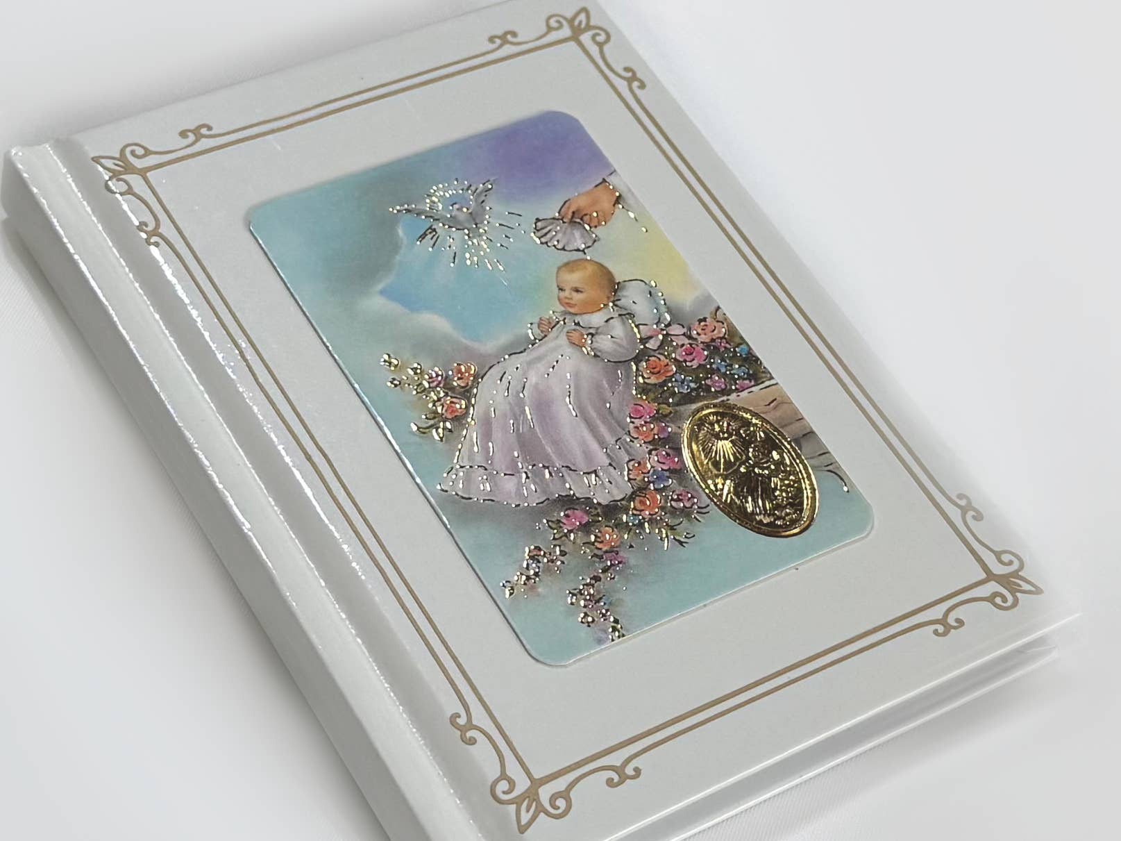 Simply Charming - Venta al por mayor Libro de recuerdos - Niños y bebés - Libro de recuerdos de bautismo con oraciones0