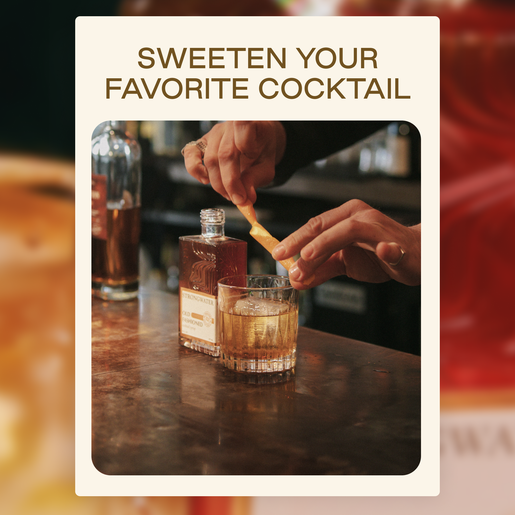 Strongwater - Wholesale Cocktail Mix/Syrup - Demerara Cocktail Syrup - 16 Servings3