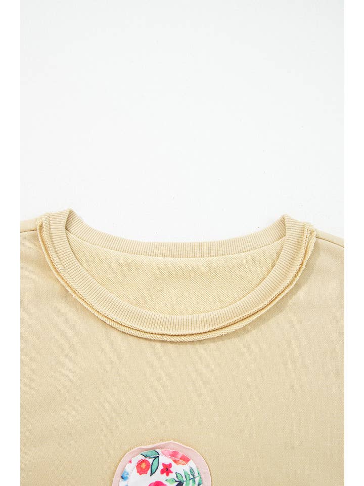 PRETTY BASH - Wholesale Sweatshirt - Women's - Floral Patchwork Long Sleeve Sweatshirt10