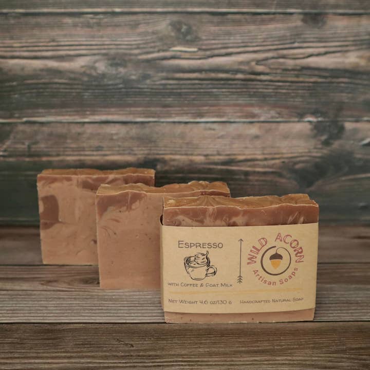 Wild Acorn Artisan Soaps LLC - Wholesale Bar Soap - Espresso Soap with Goat Milk3