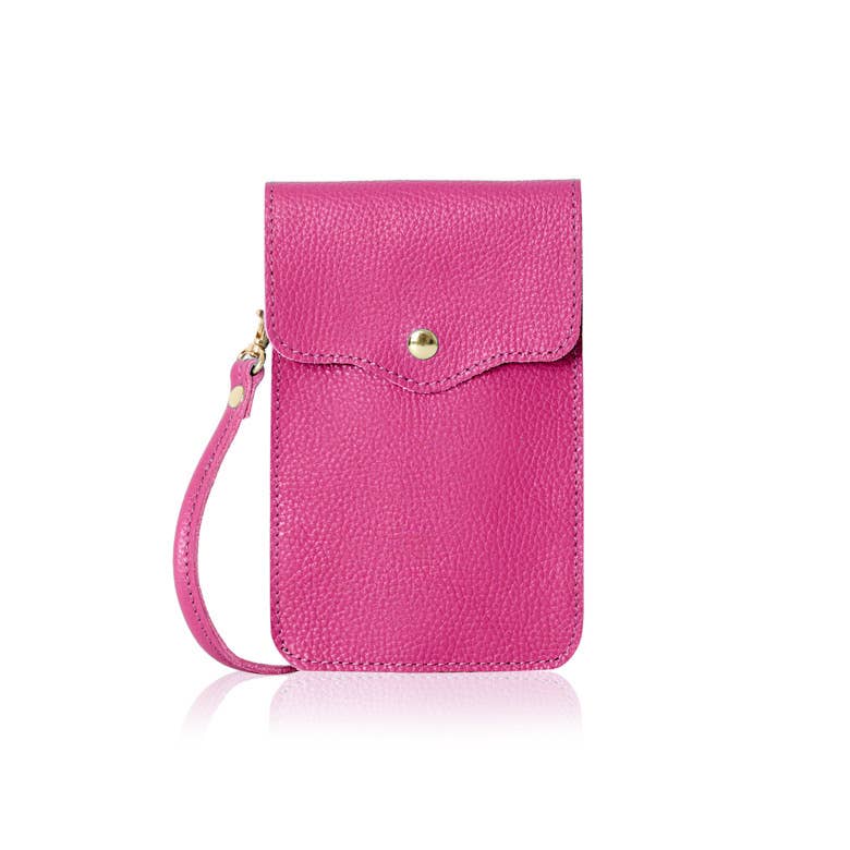 MONTTE DI JINNE – wholesale Phone wallet – women's – Italian Handmade Genuine Leather Phone Bag13