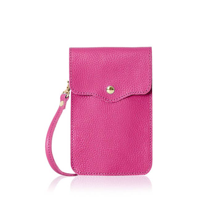 MONTTE DI JINNE – wholesale Phone wallet – women's – Italian Handmade Genuine Leather Phone Bag13