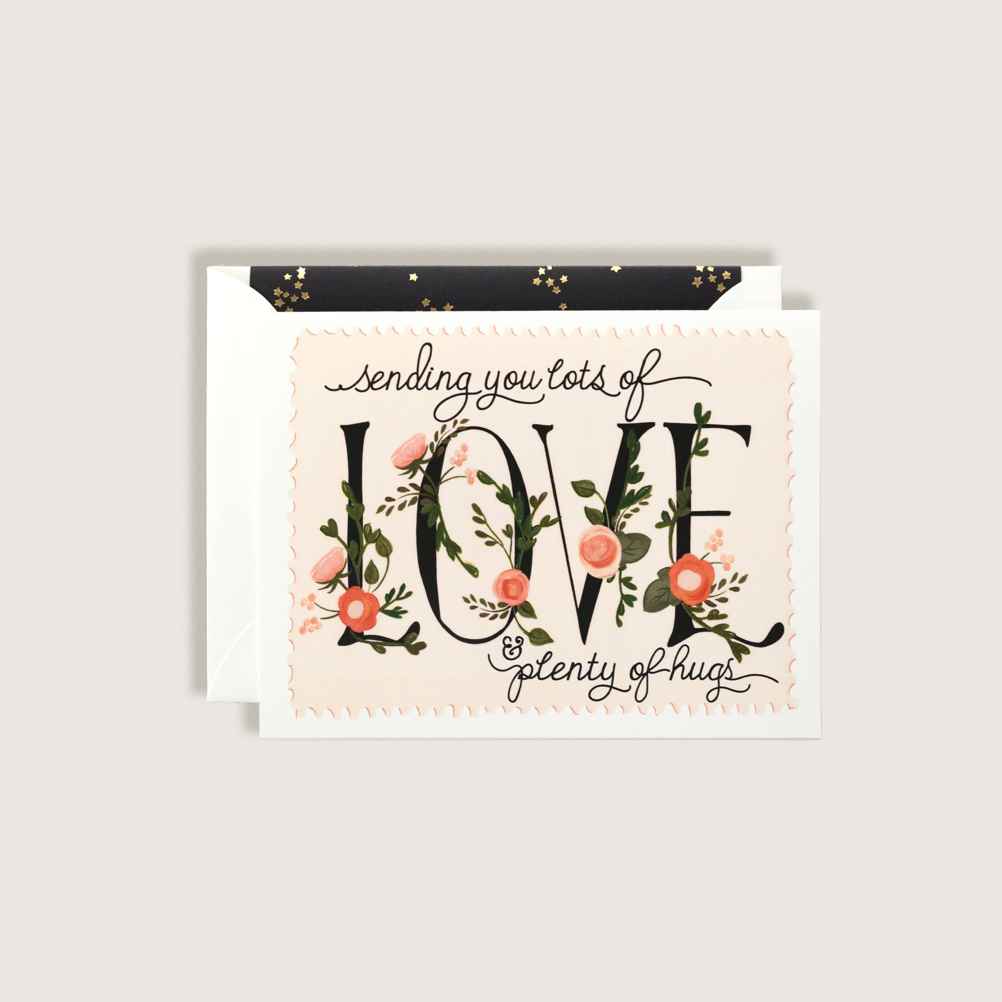 The First Snow - Wholesale Love Card - Sending you Love & Hugs Greeting Card