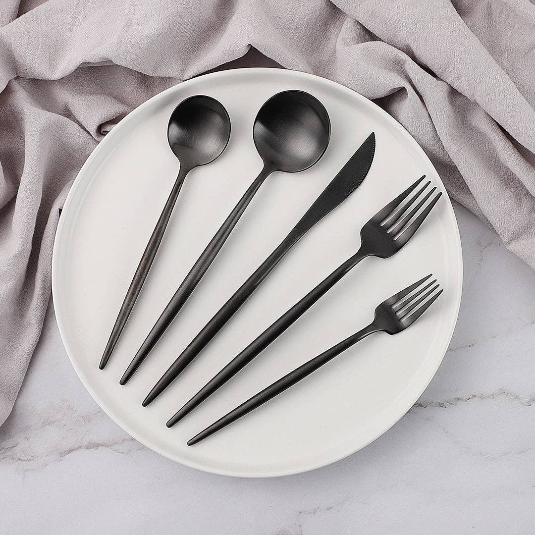 EDEN + ASH - Wholesale Flatware Set - Stockholm Matte Flatware Set7