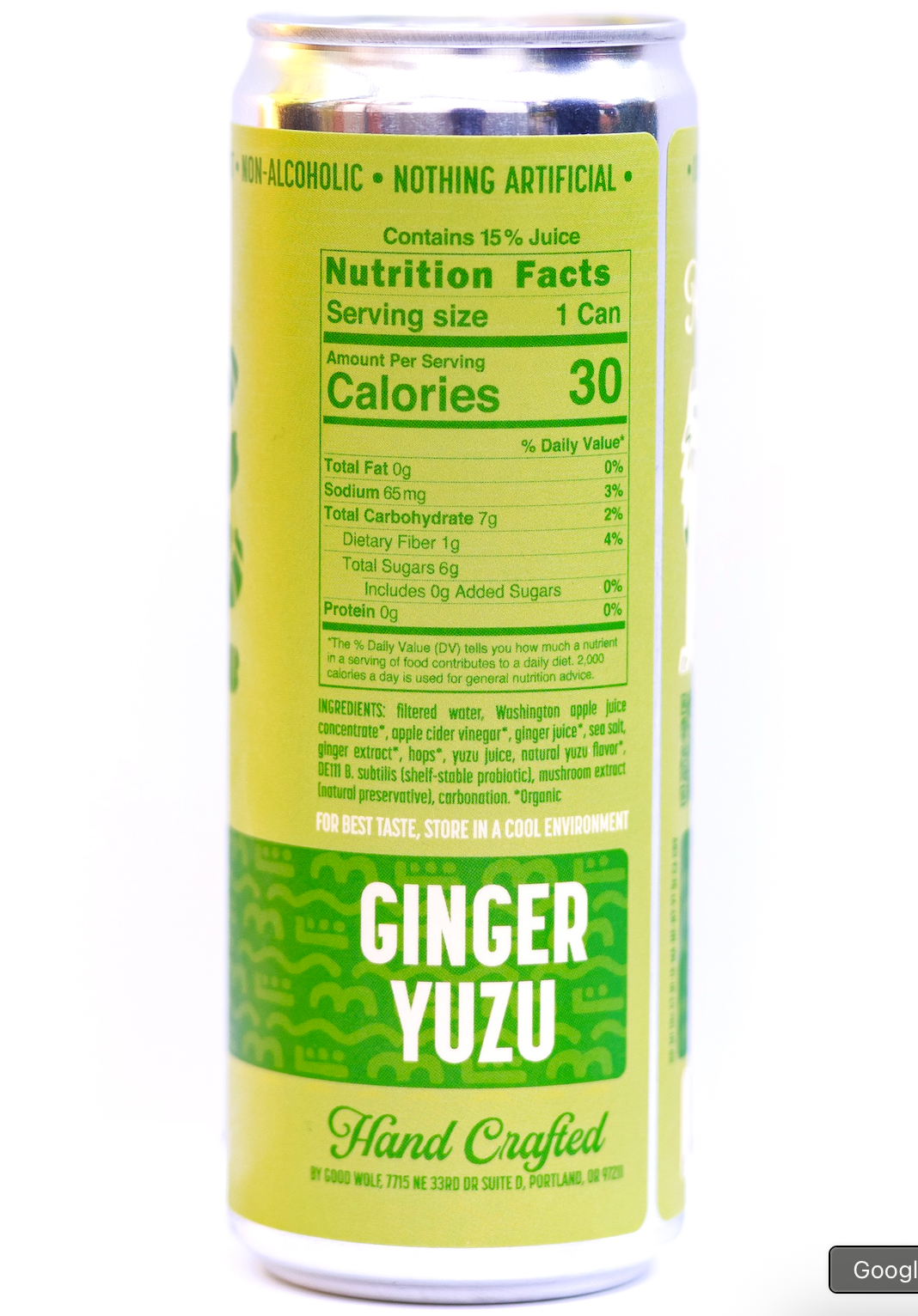 Good Wolf Beverages - Wholesale Soda/Carbonated Drink - Ginger Yuzu Probiotic Soda - No Added Sugar; Hand-Crafted3