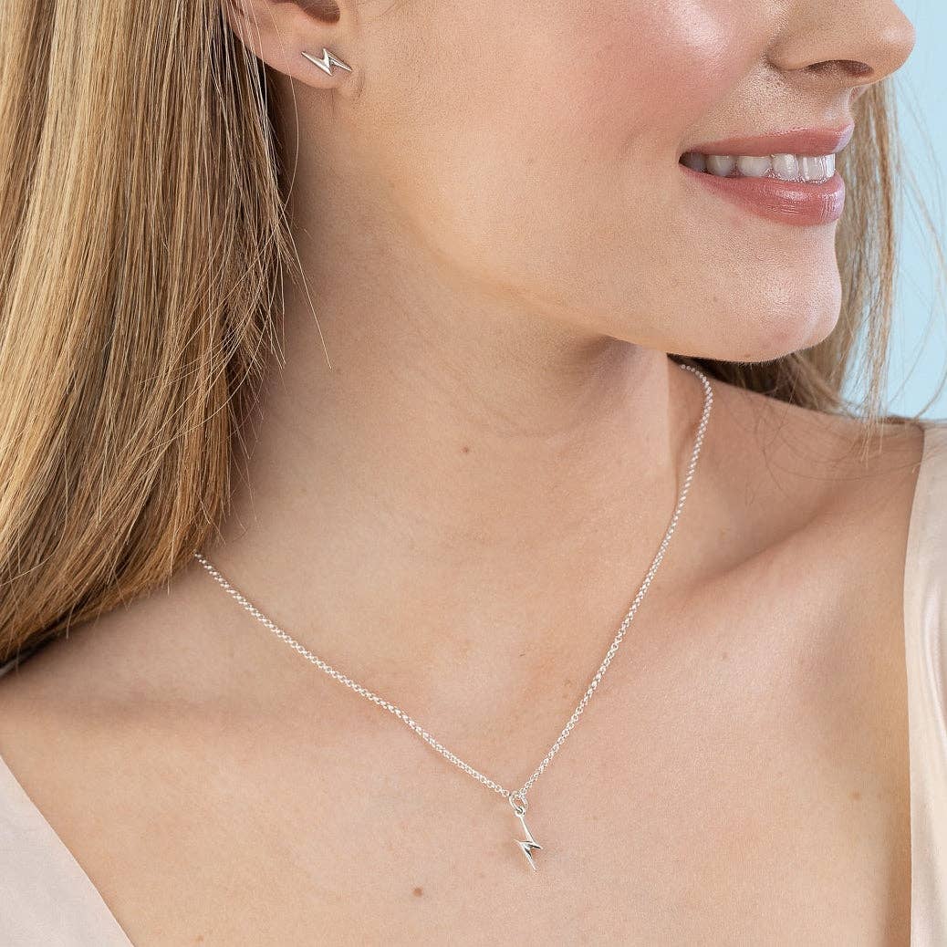 Scream Pretty - Recycled Sterling Silver Jewellery – wholesale Individual charm/pendant – Lightning Bolt Charm1