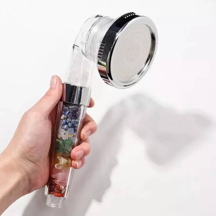 Earth's Gems Boutique - Wholesale Shower Head - Crystal Infused shower head- bath accessory, shower steamer