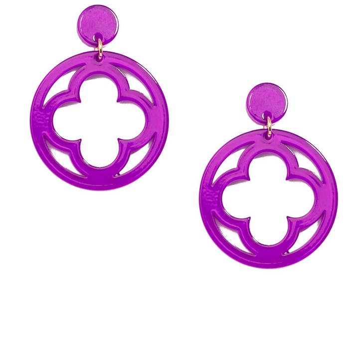 ZENZII Jewelry - Wholesale Dangle Earrings - Open Clover Drop Earring31