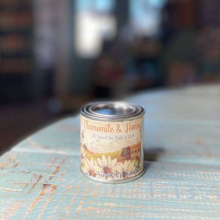 Surfs Up Candle - Wholesale Jar/Filled Candle - Chamomile and Honey Paint Can Candle - Vintage Collection2