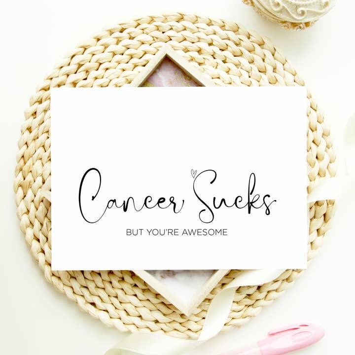 Cancer Sucks With Sympathy Card for wholesale by Coco Press